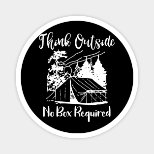 Think Outside No Box Required Magnet